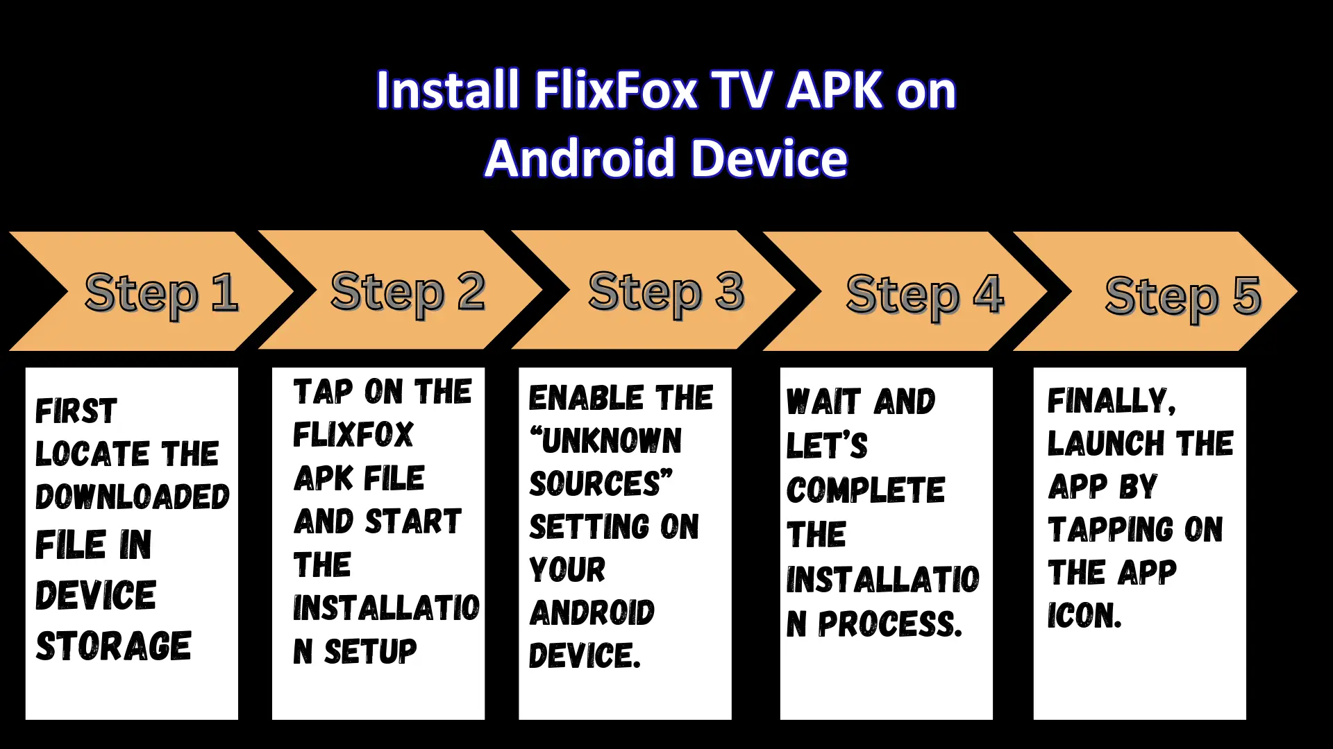How to Install FlixFox TV APK on Android Device