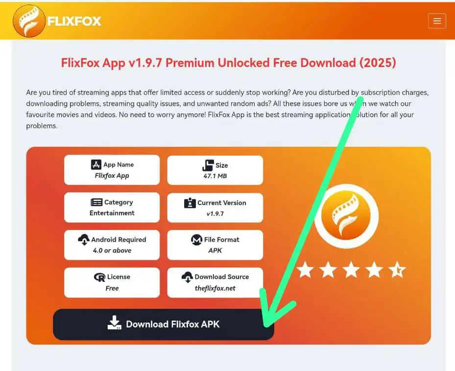 click on the  download button