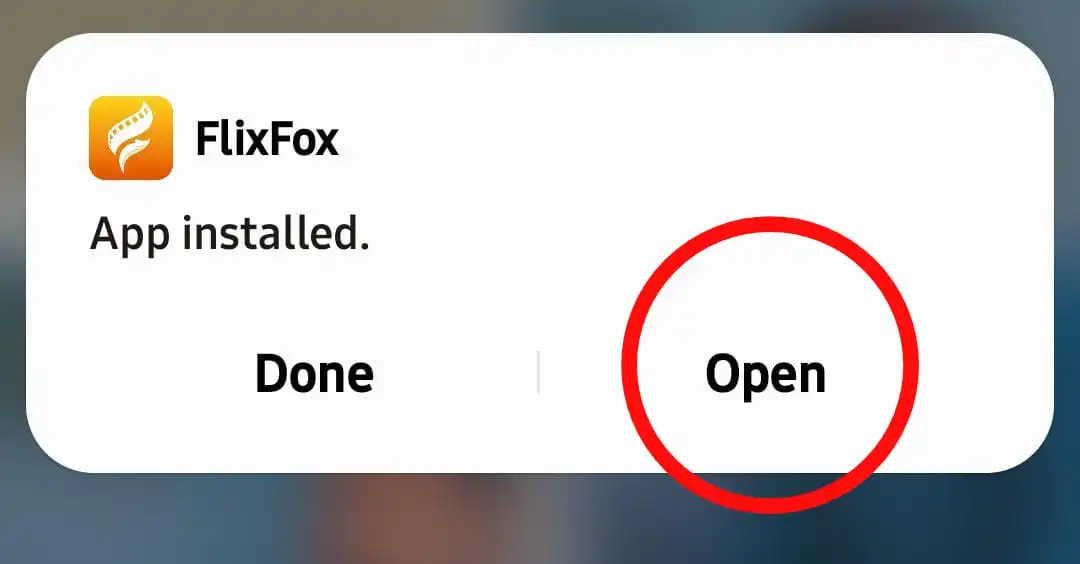 After downloading  open the FlixFlox App